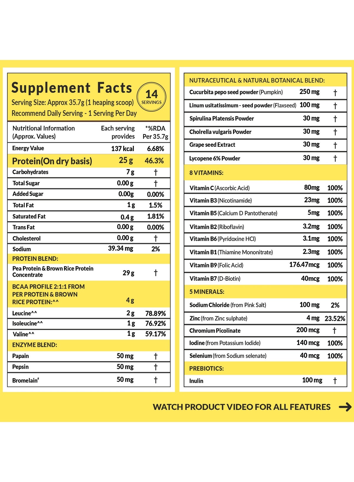 Carbamide Forte Vegan Protein Powder - Plant Based Protein Powder With Multivitamin, Minerals, Superfoods, Pea Protein, Digestive Enzymes | Plant Protein Powder - Alphonso Mango Flavour - 500G